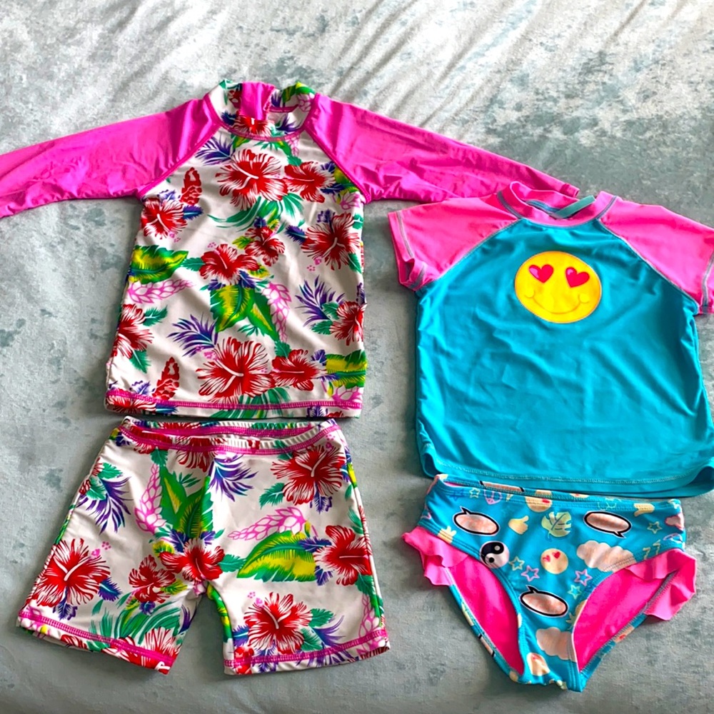 Girls (size 5T) 2 piece bathing suits